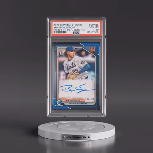 2024 Bowman Chrome Prospect Autographs #CPABS Brandon Sproat - Blue Refractor (PSA 10 GEM MINT)