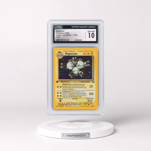 1999 Fossil #11/62 Magneton - 1st Edition Holo (CGC 10 GEM MINT)