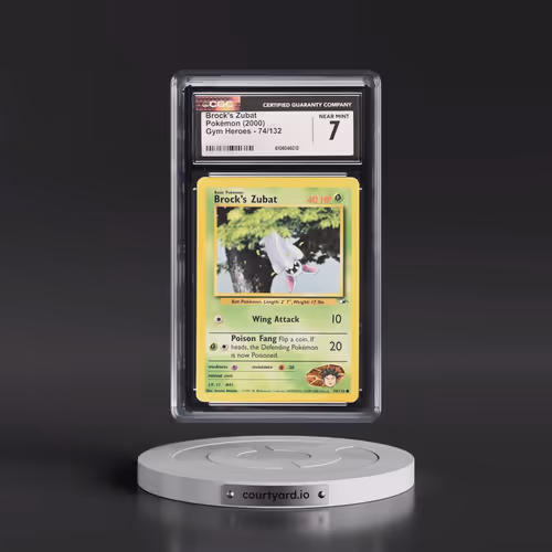 2000 Gym Heroes #74/132 Brock's Zubat (CGC 7 NM)