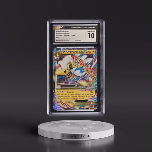 2015 Ancient Origins #28/98 M Ampharos EX - Holo (CGC 10 GEM MINT)