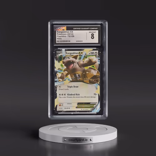 2014 Pokémon XY Flashfire #78 Kangaskhan EX - Holo (CGC 8 NM-MT)