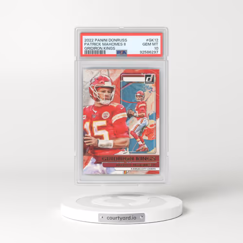 2022 Panini Donruss Gridiron Kings #GK12 Patrick Mahomes II (PSA 10 GEM MINT)