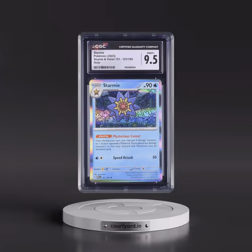 2023 Scarlet & Violet 151 - MEW EN #121/165 Starmie - Holo (CGC 9.5 MINT+)