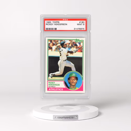 1983 Topps #180 Rickey Henderson (PSA 9 MINT)