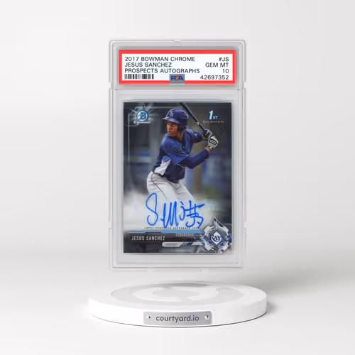 2017 Bowman Chrome Prospect Autographs #JS Jesus Sanchez (PSA 10 GEM MINT)