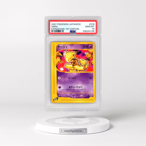 2001 Pokémon Expedition #018 Abra - 1st Edition (PSA 10 GEM MINT)