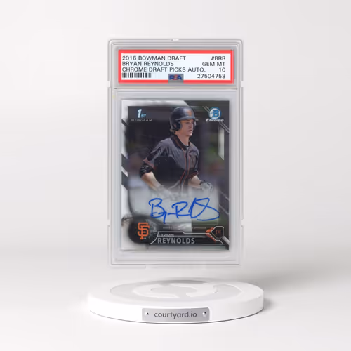 2016 Bowman Draft Chrome Draft Picks Autographs #CDABRR Bryan Reynolds (PSA 10 GEM MINT)