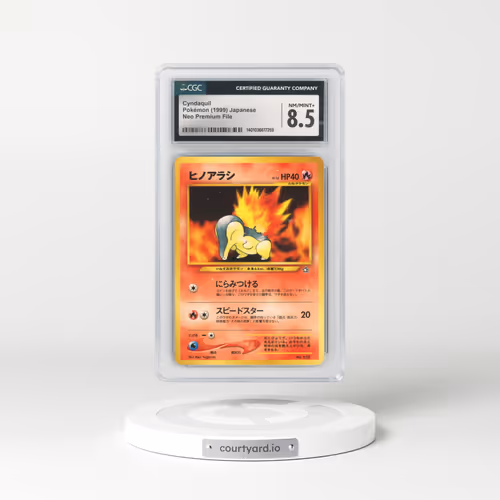 1999 Neo Premium File #155 Cyndaquil - No Rarity (CGC 8.5 NM-MT+)