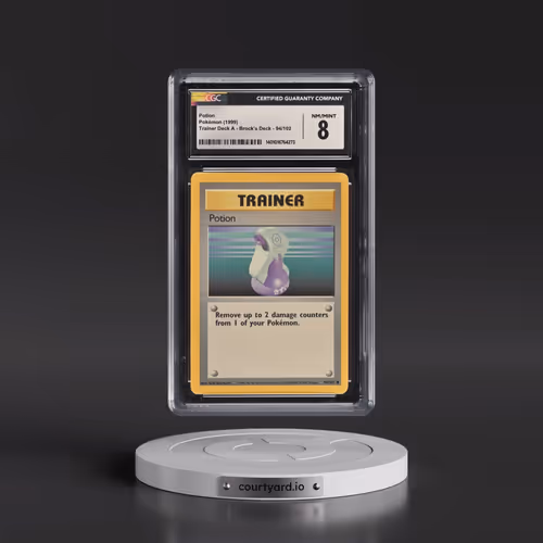 1999 Trainer Deck A - Brock's Deck #94/102 Potion - Trainer Deck A (CGC 8 NM-MT)
