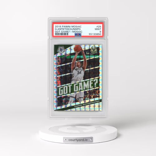 2019 Panini Mosaic Got Game? #25 Giannis Antetokounmpo - Mosaic (PSA 9 MINT)