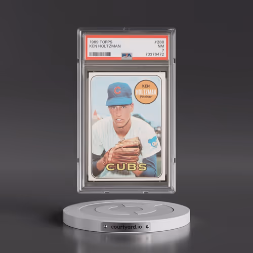 1969 Topps #288 Ken Holtzman (PSA 7 NM)