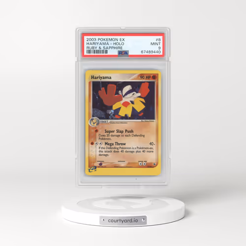 2003 EX Ruby & Sapphire #8 Hariyama - Holo (PSA 9 MINT)