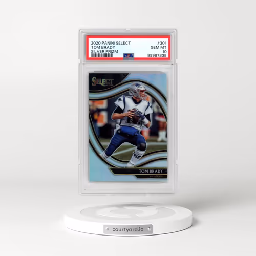 2020 Panini Select #301 Tom Brady - Silver Prizm (PSA 10 GEM MINT)