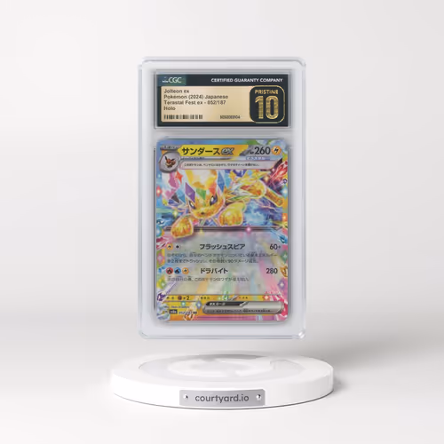2024 Pokémon Sv8a-Terastal Fest EX #052 Jolteon EX - Holo (CGC 10 PRISTINE)