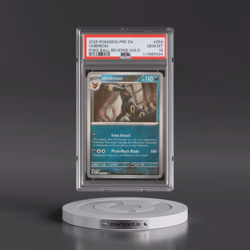 2025 Pokémon Pre EN-Prismatic Evolutions #059 Umbreon - Reverse Holo Poke Ball (PSA 10 GEM MINT)