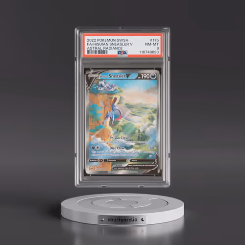 2022 Pokémon Sword & Shield Astral Radiance #175 Hisuian Sneasler V - Holo Full Art (PSA 8 NM-MT)