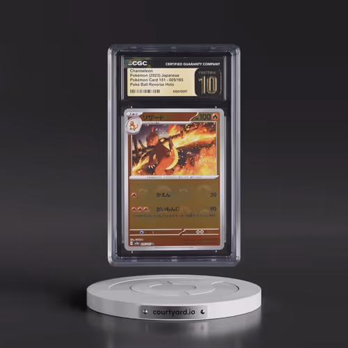 2023 Pokémon Card 151 #005/165 Charmeleon - Reverse Holo Poké Ball (CGC 10 PRISTINE)