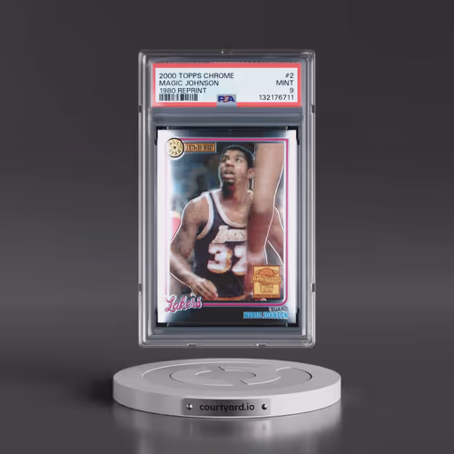 2000 Topps Chrome Magic Reprint #2 Magic Johnson - 1980 Reprint (PSA 9 MINT)