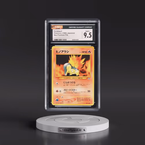 1999 Neo Premium File Cyndaquil - No Rarity (CGC 9.5 MINT+)