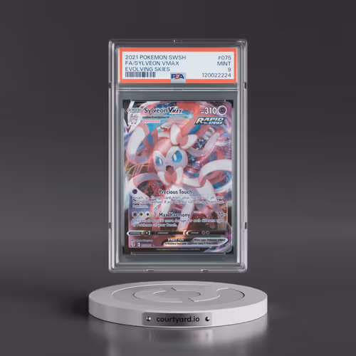 2021 Pokémon Sword & Shield Evolving Skies #075 Sylveon Vmax - Full Art (PSA 9 MINT)