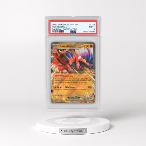 2023 Pokémon Svp EN-SV Black Star Promo #029 Koraidon EX - Holo Paldea Legends Tins (PSA 9 MINT)