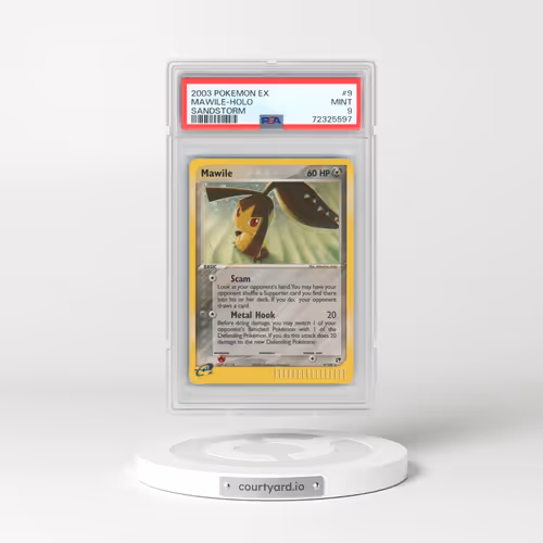 2003 Pokémon EX Sandstorm #9 Mawile - Holo (PSA 9 MINT)