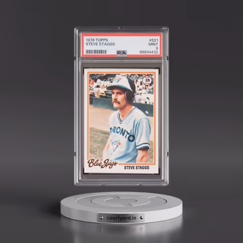 1978 Topps #521 Steve Staggs (PSA 9 MINT)
