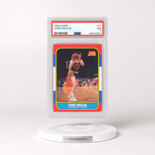 1986 Fleer #77 Chris Mullin (PSA 7 NM)