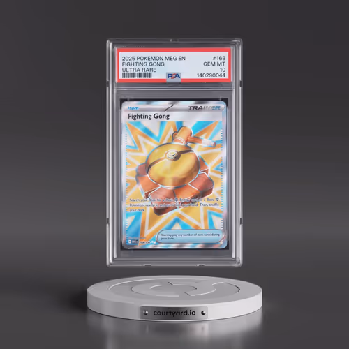 2025 Pokémon Meg EN-Mega Evolution #168 Fighting Gong - Ultra Rare (PSA 10 GEM MINT)