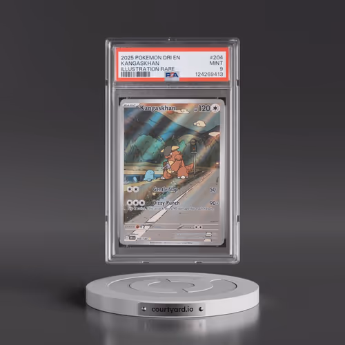 2025 Pokémon Dri EN-Destined Rivals #204 Kangaskhan - Illustration Rare (PSA 9 MINT)