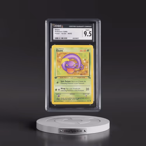 1999 Fossil #46/62 Ekans - 1st Edition 1st Edition (CGC 9.5 MINT+)