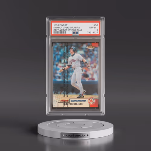 1999 Finest #50 Nomar Garciaparra - Refractor w/Coating (PSA 8 NM-MT)