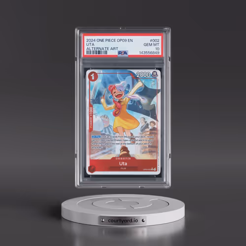 2024 One Piece OP09-Emperors in the New World #002 Uta - Alternate Art (PSA 10 GEM MINT)