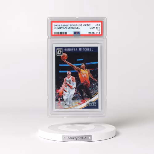 2018 Panini Donruss Optic #63 Donovan Mitchell (PSA 10 GEM MINT)