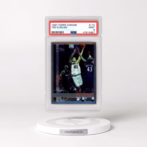 1997 Topps Chrome #115 Tim Duncan (PSA 9 MINT)