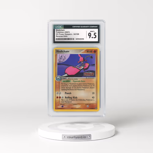 2007 EX Power Keepers #34 Medicham - Holo (CGC 9.5 MINT+)