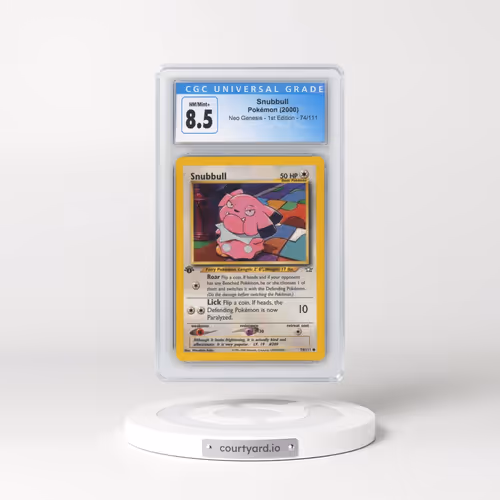 2000 Neo Genesis #74/111 Snubbull - 1st Edition (CGC 8.5 NM-MT+)