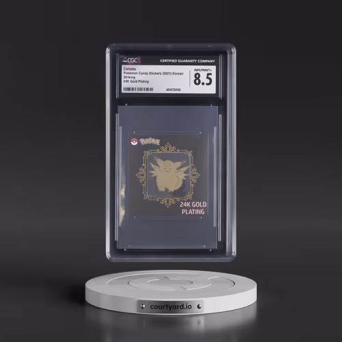 2023 Pokémon Popping Candy Stickers (2023 Striking) - Korean Clefable - 24K Gold Plating (CGC 8.5 NM