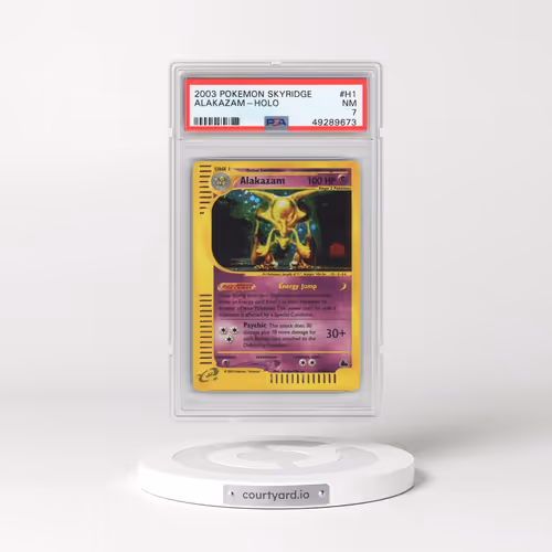 2003 Pokémon Skyridge #H1 Alakazam - Holo (PSA 7 NM)