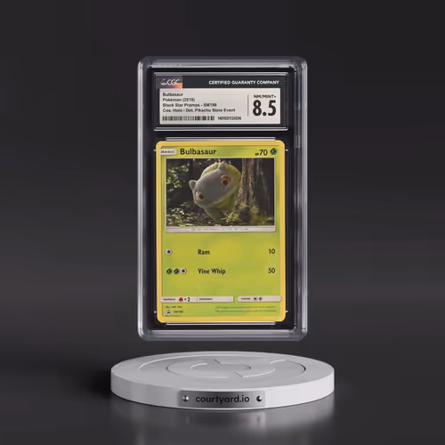 2016 Black Star Promos - Sun & Moon #SM198 Bulbasaur - In-Store Detective Pikachu Event (Cosmos Holo