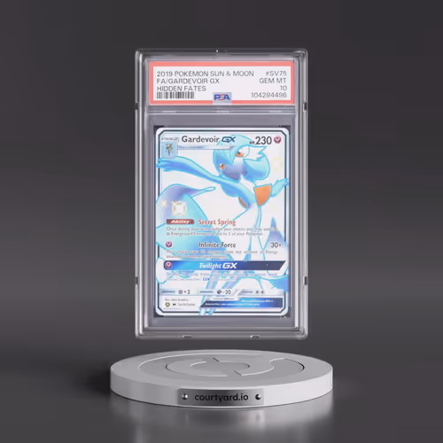 2019 Pokémon Sun & Moon Hidden Fates #SV75 Gardevoir GX - Holo Full Art (PSA 10 GEM MINT)