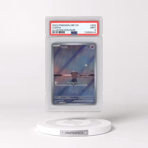 2023 Pokémon Obf EN-Obsidian Flames #202 Cleffa - Illustration Rare (PSA 9 MINT)