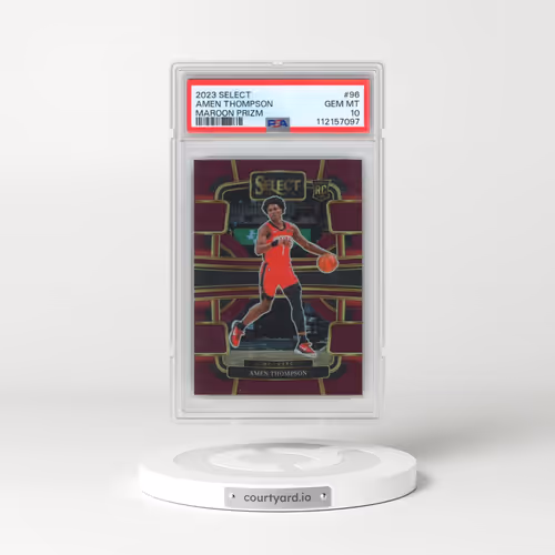 2023 Panini Select #96 Amen Thompson - Maroon Prizm (PSA 10 GEM MINT)