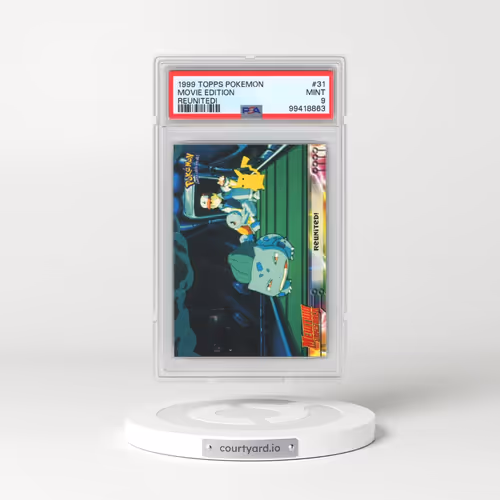 1999 Topps Pokémon the Movie Edt #31 Movie Edition - Reunited! (PSA 9 MINT)