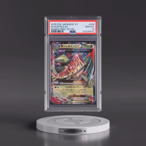 2015 Pokémon XY Bandit Ring #008 M Sceptile EX - 1st Edition Holo (PSA 10 GEM MINT)