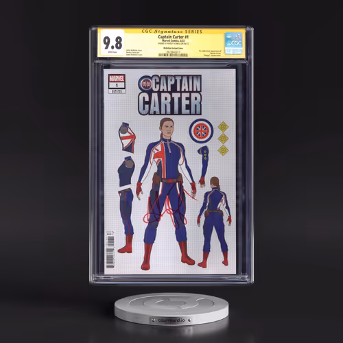Captain Carter #1 CGC 9.8 White Pages (Marvel Comics, 5/22) - Signature Series McKelvie Variant Cove