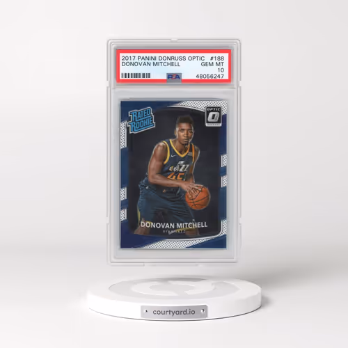 2017 Panini Donruss Optic #188 Donovan Mitchell (PSA 10 GEM MINT)