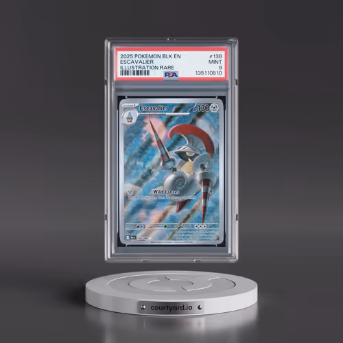 2025 Pokémon Blk EN-Black Bolt #138 Escavalier - Illustration Rare (PSA 9 MINT)