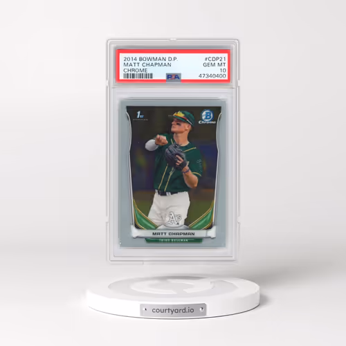 2014 Bowman Draft Picks #CDP21 Matt Chapman - Chrome (PSA 10 GEM MINT)