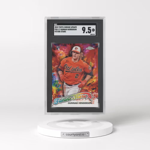 2023 Topps Chrome Update Future Stars #FSU17 Gunnar Henderson (SGC 9.5 MINT+)